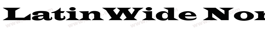 LatinWide Normal字体转换